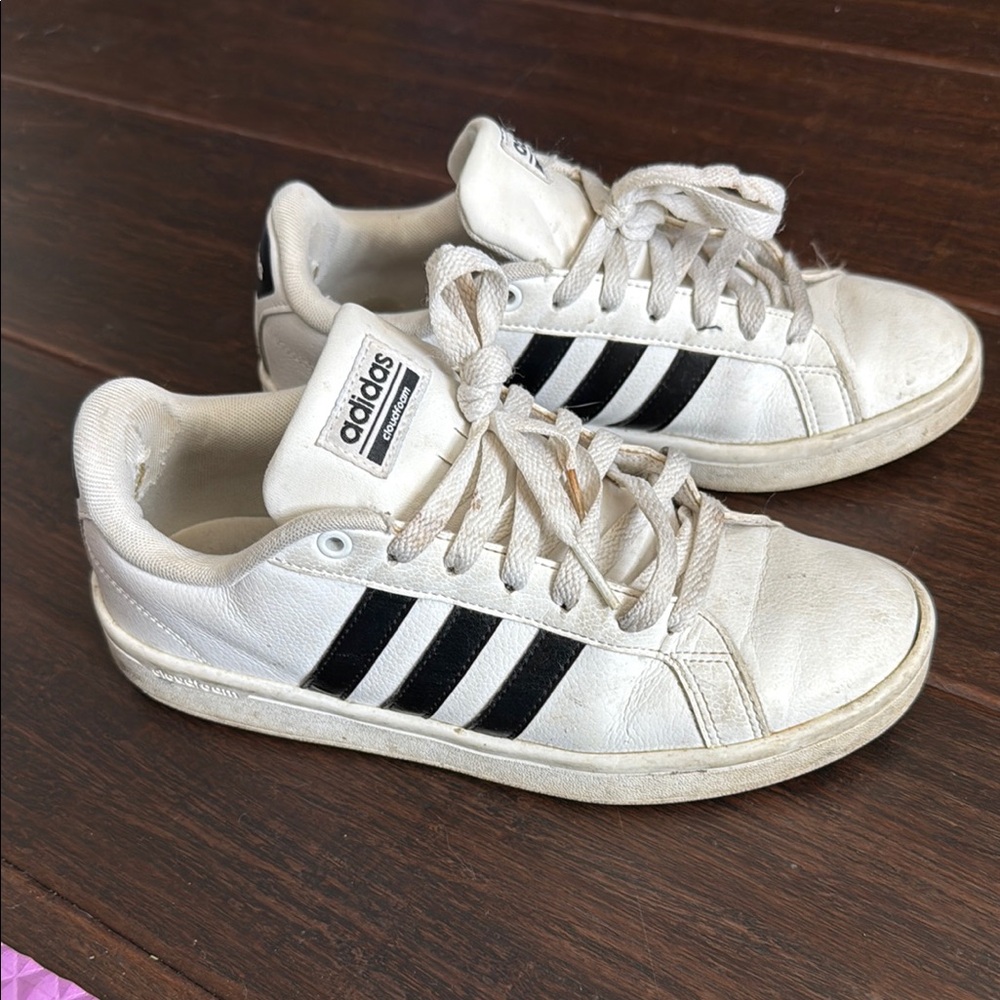 Adidas White and Black Sneakers